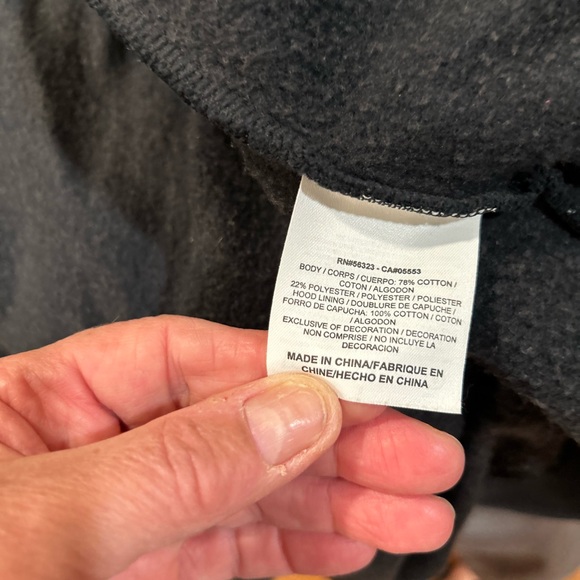 RETRO 90’s RARE AIR JORDAN ZIPPERED ELEPHANT PRINT SWEATSHIRT WITH POCKETS SZ LG - Picture 9 of 15